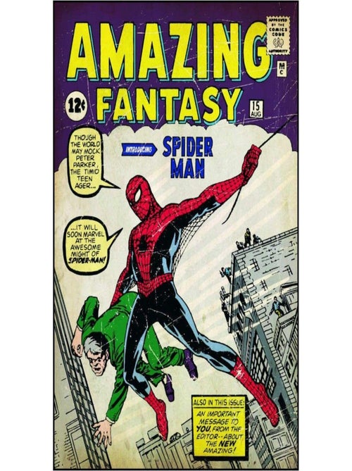 Grand sticker mural Spiderman 70 x 87 cm - Kiabi