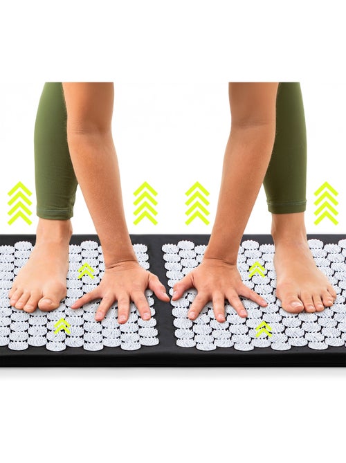 Grand tapis d'acupression xl 130 cm avec coussin hyp34 hypermotion - Kiabi Grand tapis d'acupression xl 130 cm avec coussin hyp34 hypermotion - Kiabi