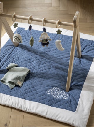 Grand tapis de jeu en coton matelassé -