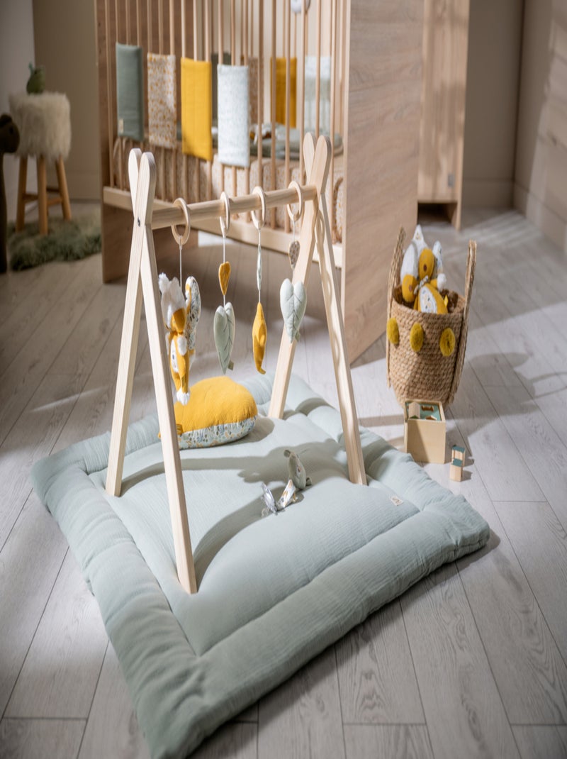 Grand tapis de jeu en double gaze de coton - SAUTHON Vert - Kiabi