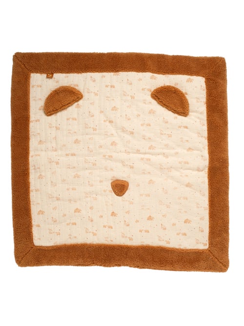 Grand tapis de jeu en double gaze de coton et sherpa - SAUTHON - Kiabi