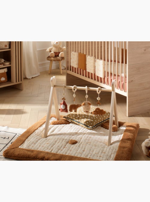 Grand tapis de jeu en double gaze de coton et sherpa - SAUTHON - Kiabi