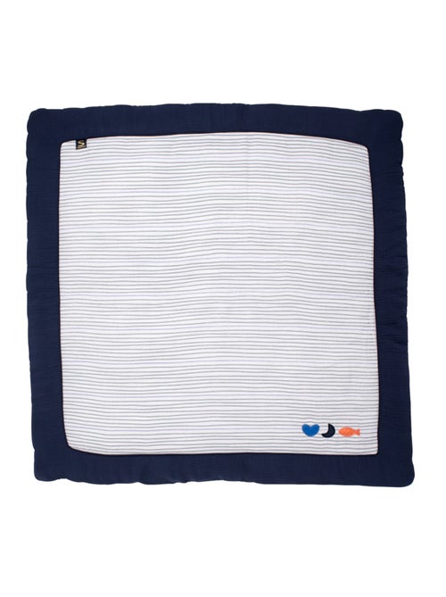 Grand tapis de jeu en double gaze de coton marinière - SAUTHON - Kiabi