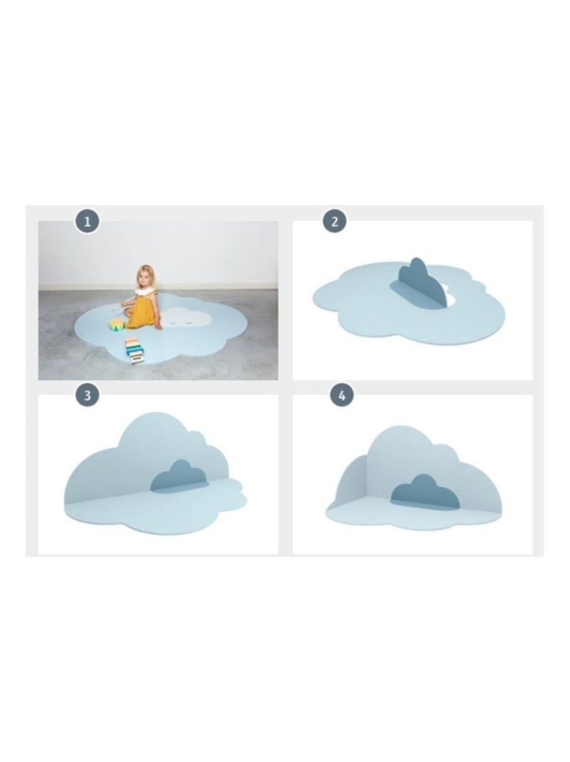 Grand tapis de jeu nuage Bleu - Kiabi