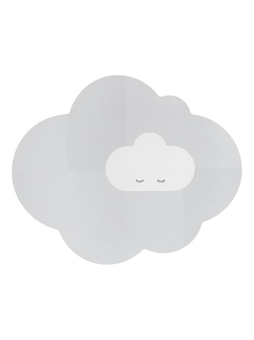 Grand tapis de jeu nuage gris perle - Kiabi