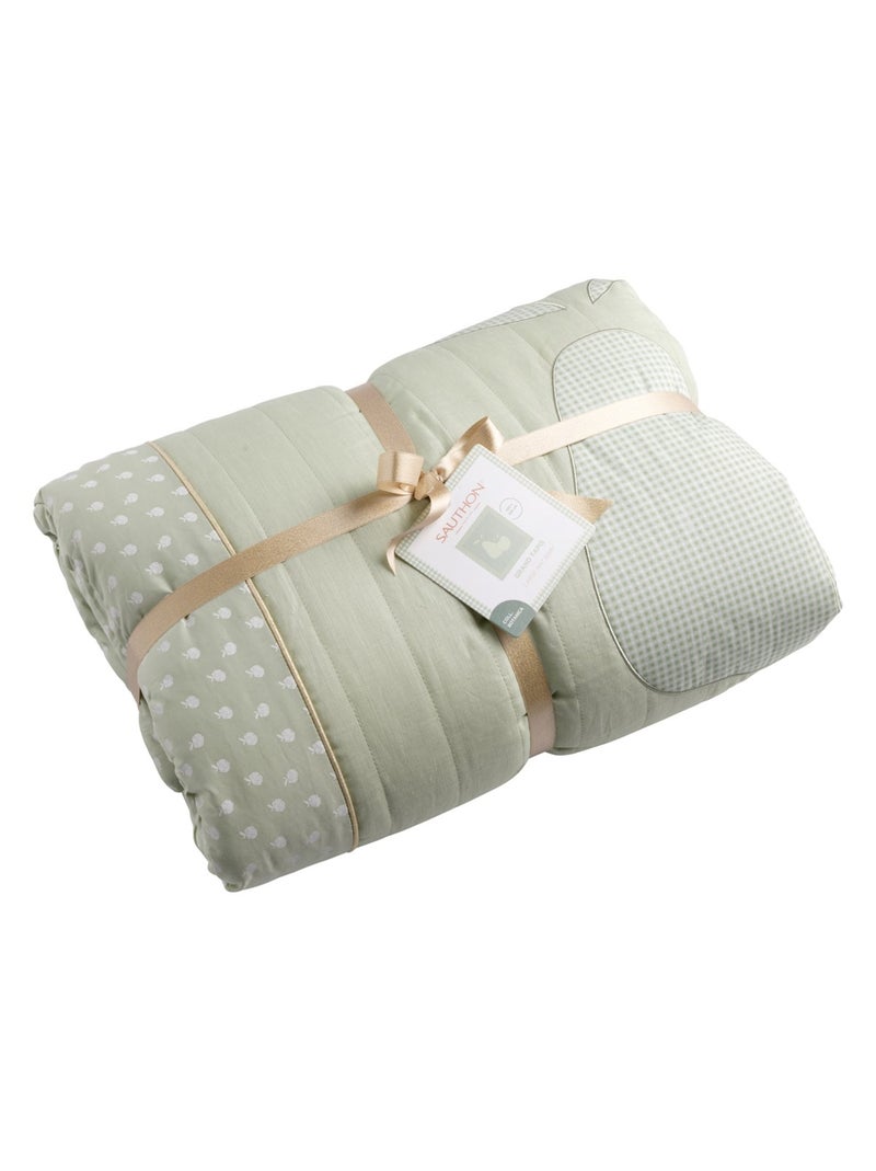 Grand tapis de sol en lin - SAUTHON Vert tilleul - Kiabi