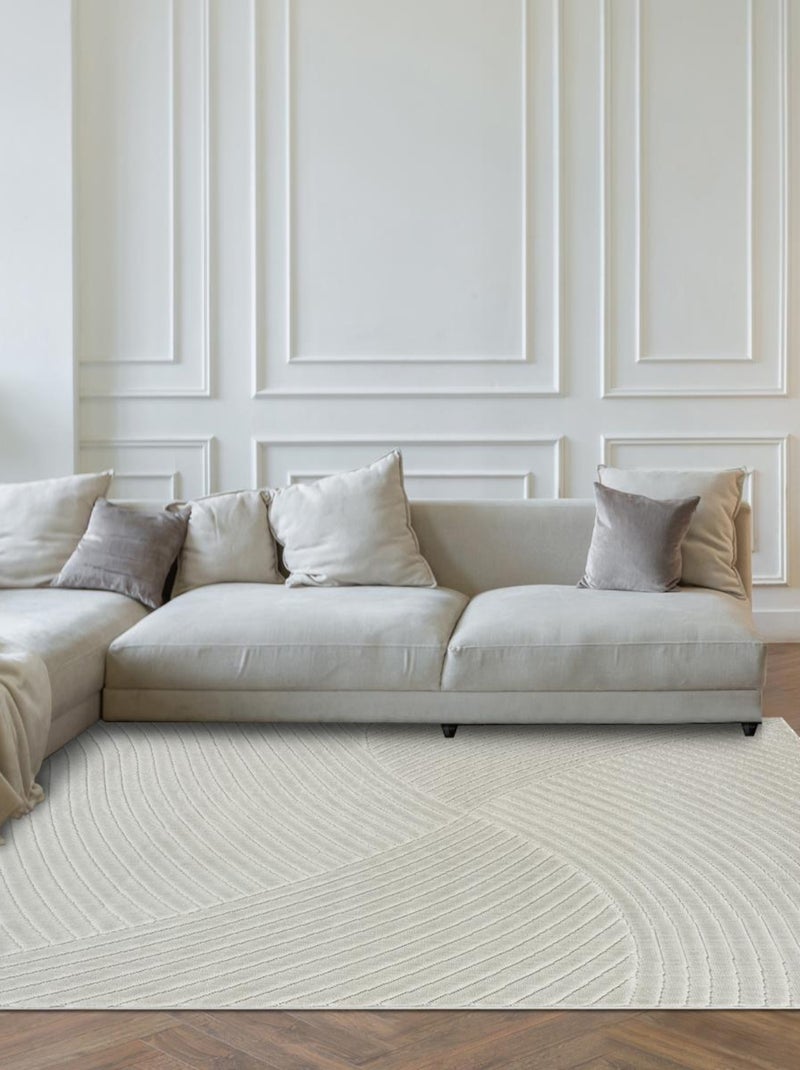 Grand tapis intérieur extérieur en relief ton sur ton LYN14 GEMGRAF Gris - Kiabi
