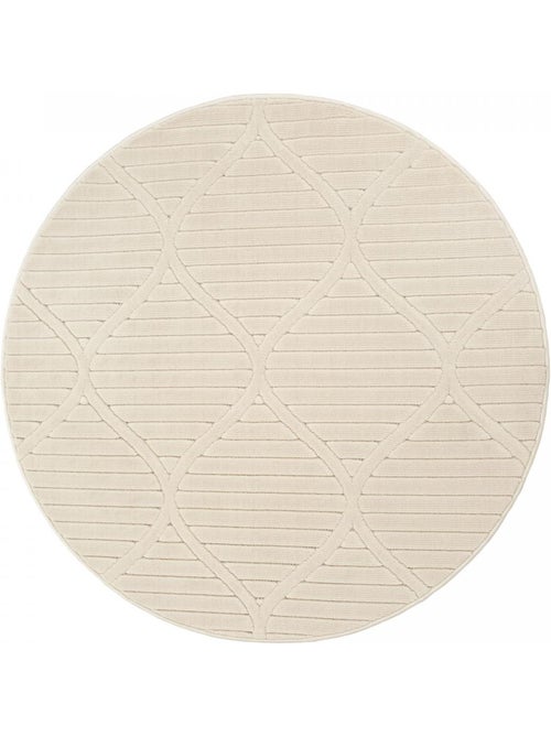 Grand tapis intérieur extérieur en relief ton sur ton LYN14 TENDIA - Kiabi
