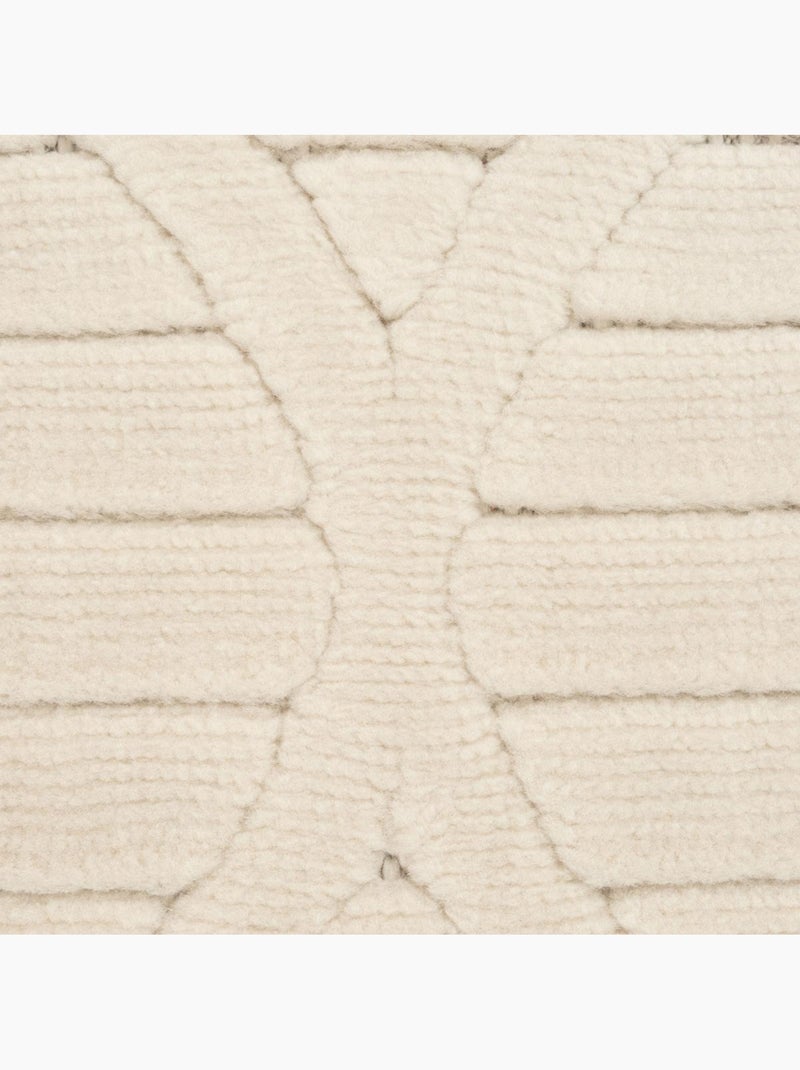 Grand tapis intérieur extérieur en relief ton sur ton LYN14 TENDIA Beige - Kiabi