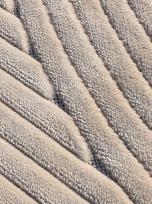 Grand tapis intérieur extérieur en relief ton sur ton lyn14 tendia - Kiabi