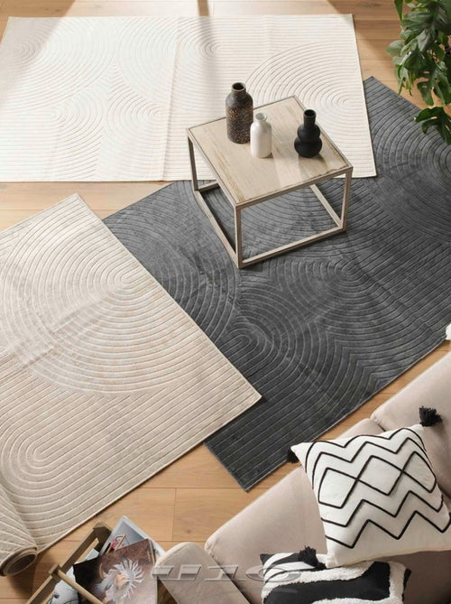 Grand tapis trait en relief - Kiabi