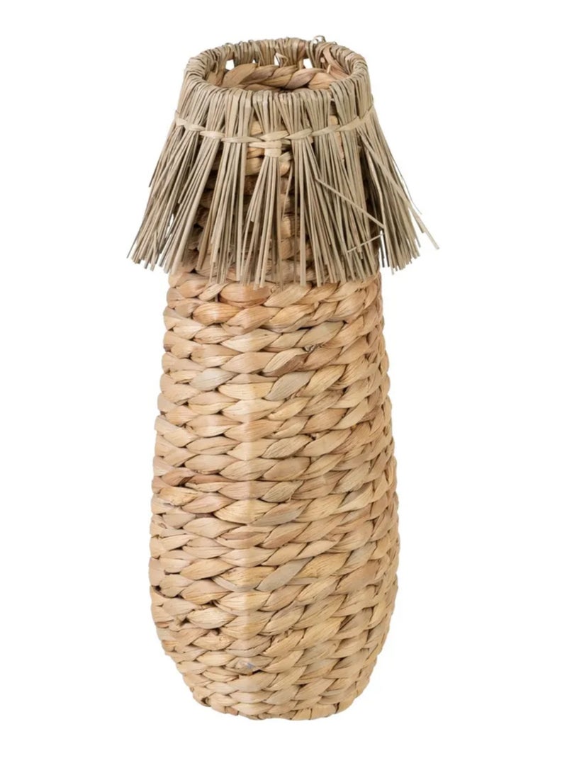 Grand vase en fibre naturelle 39 cm Beige - Kiabi