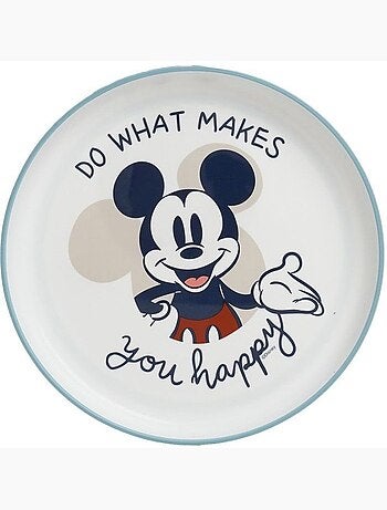 Grande assiette anti-derapante mickey collector