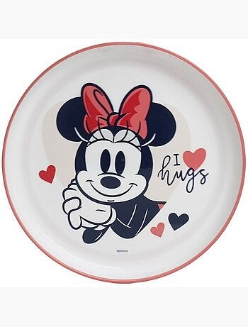 Grande assiette anti-derapante minnie collector