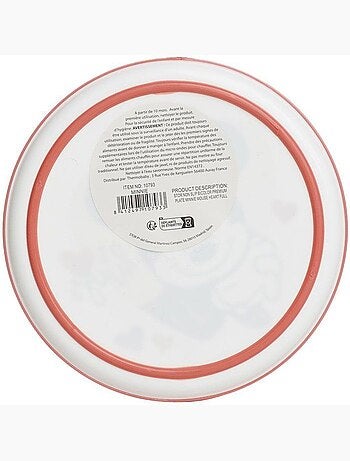 Grande assiette anti-derapante minnie collector