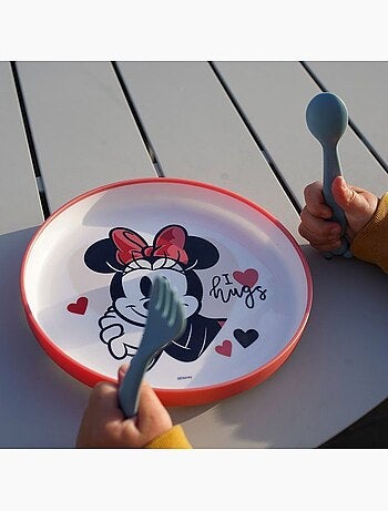 Grande assiette anti-derapante minnie collector
