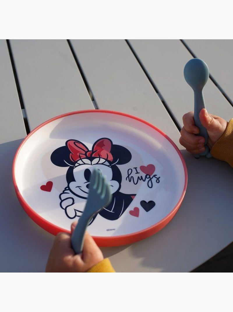 Grande assiette anti-derapante minnie collector Blanc - Kiabi