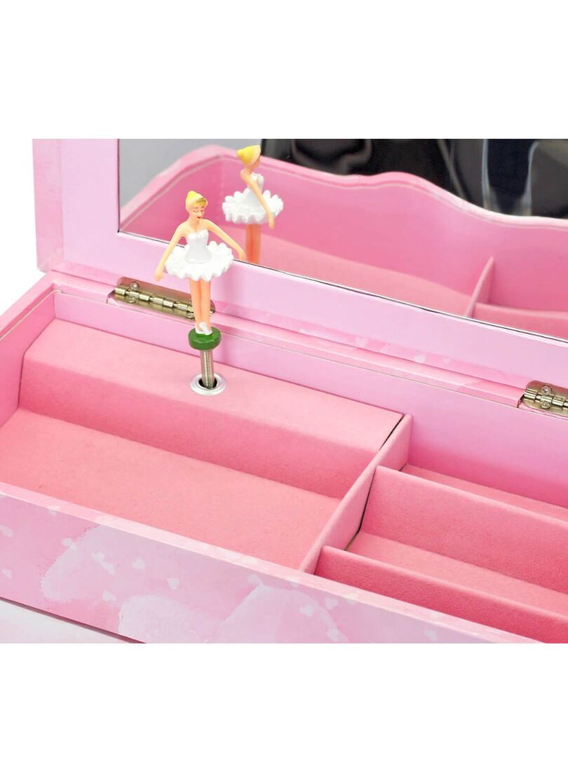 Grande boîte à bijoux musicale à tiroirs Ballerine rose - N/A - Kiabi -  37.95€