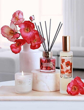 Grande bougie à la cire de soja amour