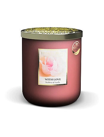 Grande bougie à la cire de soja avec amour 75 heures