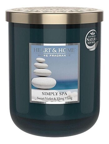 Grande bougie à la cire de soja éveil des sens 70 heures