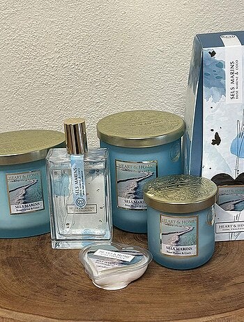 Grande bougie à la cire de soja sels marins