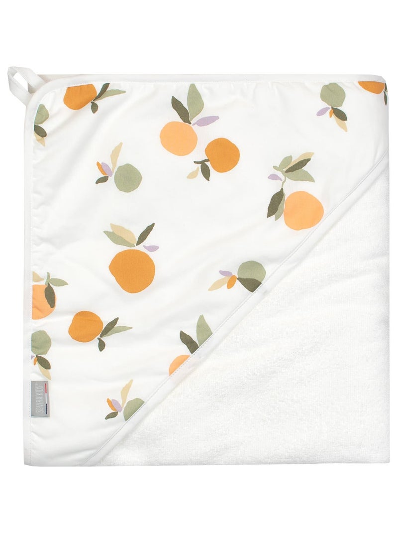 Grande cape de bain en coton et bambou, Clem SEVIRA KIDS Blanc - Kiabi