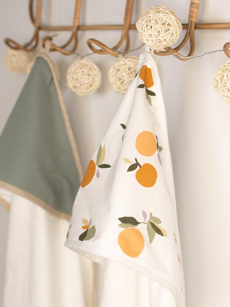 Grande cape de bain en coton et bambou, Clem SEVIRA KIDS Blanc - Kiabi