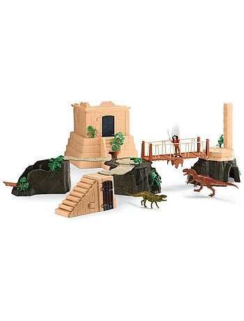 Grande conquête du temple perdu, playset figurines, schleich 42656 dinosaurs, dès 4 ans