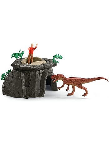 Grande conquête du temple perdu, playset figurines, schleich 42656 dinosaurs, dès 4 ans