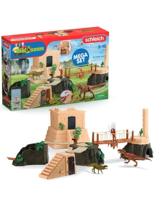 Grande conquête du temple perdu, playset figurines, schleich 42656 dinosaurs, dès 4 ans - Kiabi