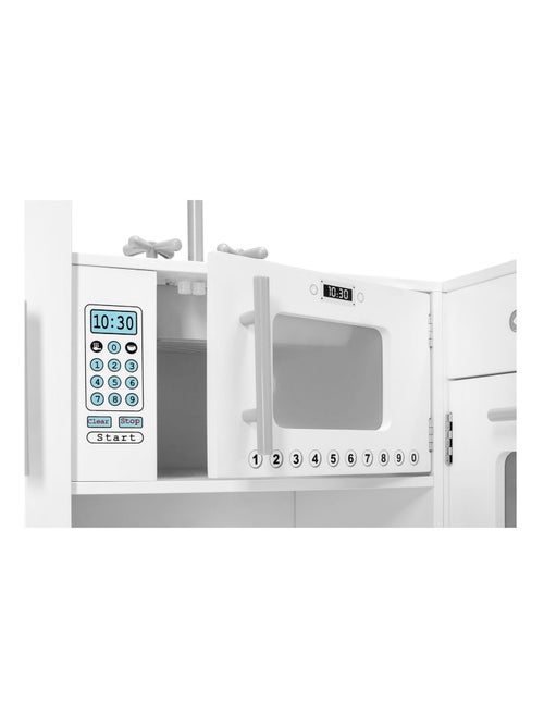 Grande cuisine d'angle bois avec lave-linge Mamabrum - Kiabi Grande cuisine d'angle bois avec lave-linge Mamabrum - Kiabi