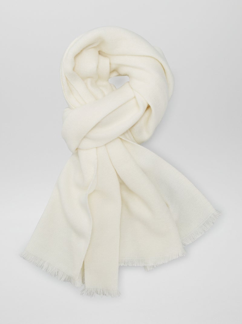 Grande écharpe toucher doux Beige - Kiabi