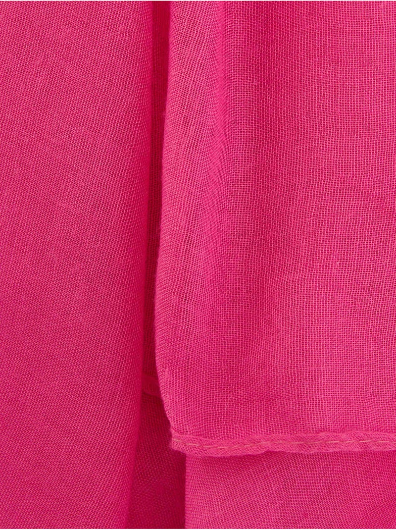 Grande étole unie - DAXON Rose fushia - Kiabi