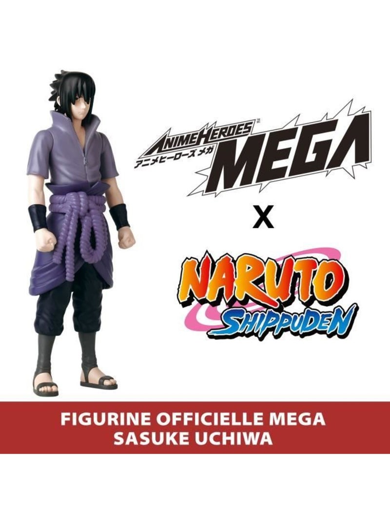 Grande figurine articulée 30 cm sasuke - bandai, naruto shippuden Bleu - Kiabi