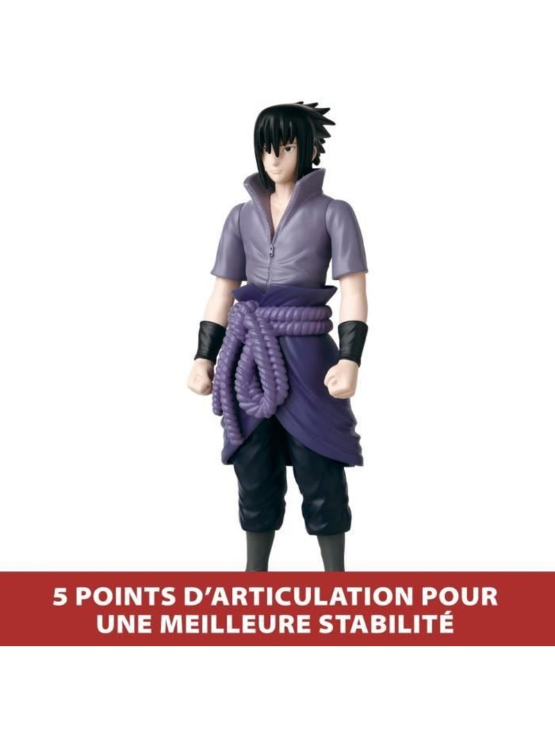 Grande figurine articulée 30 cm sasuke - bandai, naruto shippuden Bleu - Kiabi