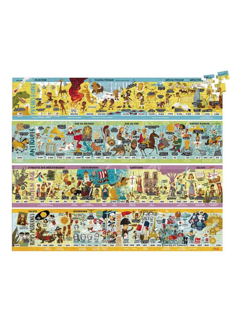 Grande frise historique puzzle 4 x 100 pcs N/A - Kiabi