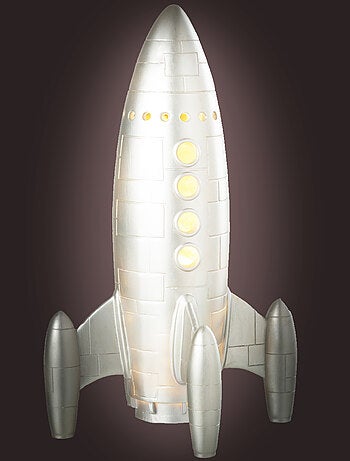 Grande lampe à poser fusée