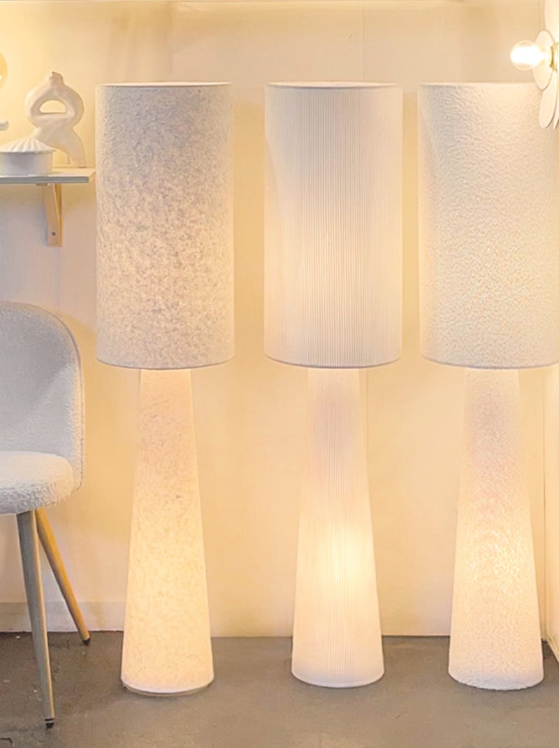 Grande lampe en papier maché Blanc - Kiabi