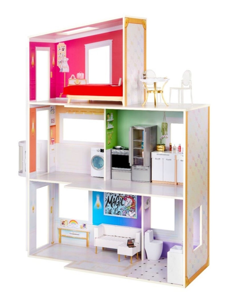 Grande Maison 114cm Rainbow High - Rainbow High Multicolore - Kiabi