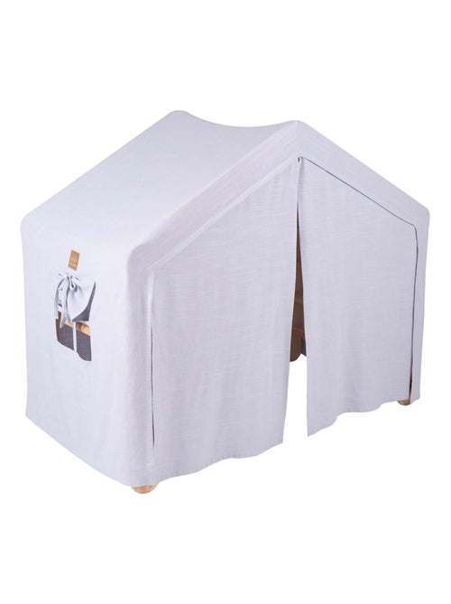 Grande Maison avec échelle pliable pour enfants. Bois, Lin, Coton, Maison, Échelle - Kiabi
