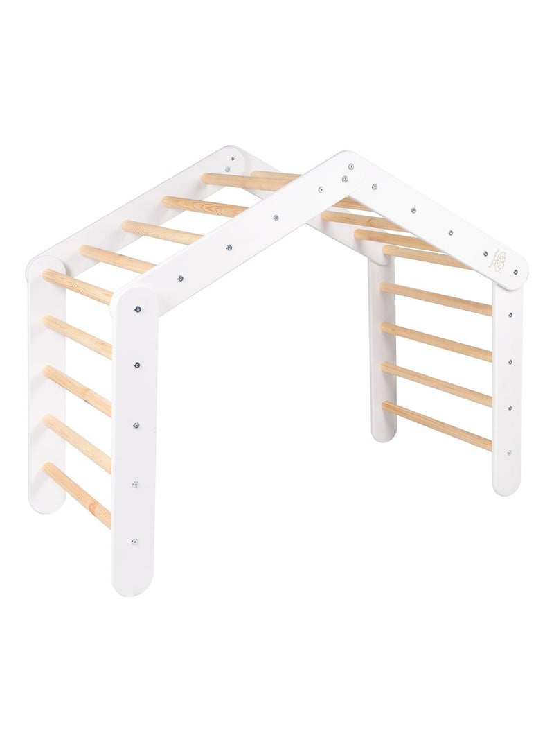 Grande Maison avec échelle pliable pour enfants. Bois, Lin, Coton, Maison, Échelle Blanc - Kiabi