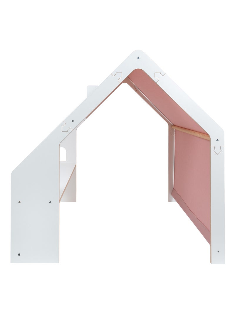 Grande maison en bois avec toit ouvrant Blanc Rose - Kiabi