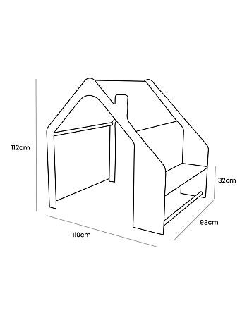Grande maison en bois avec toit ouvrant