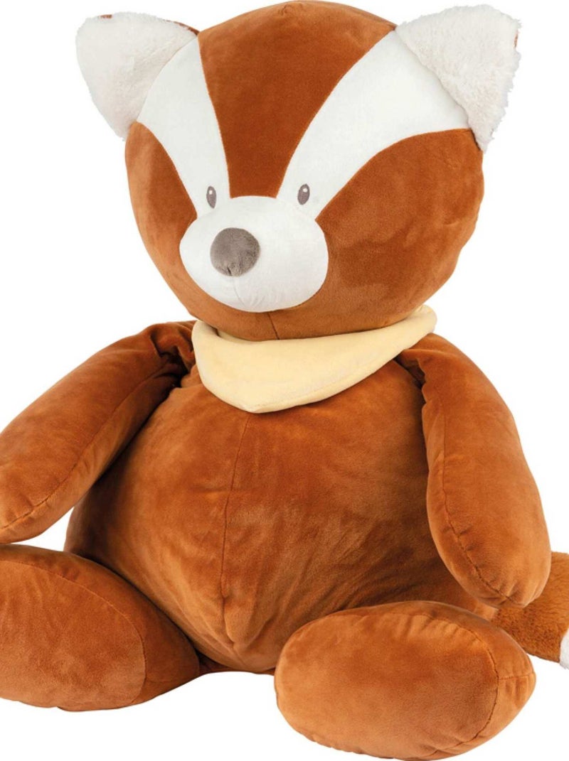 Grande peluche Boris panda roux Boris & Jungo (75 cm) Orange - Kiabi