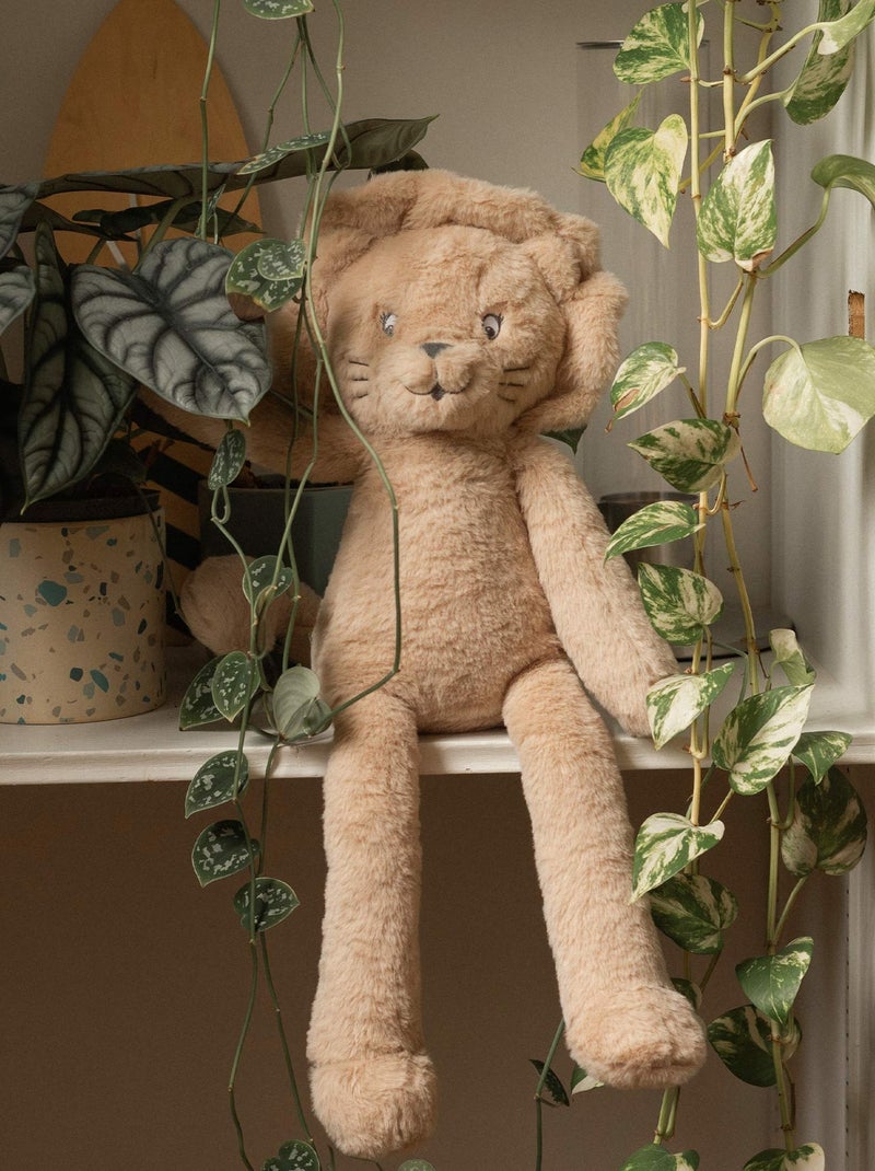 Grande Peluche Lion Pour Bébé Beige - Kiabi