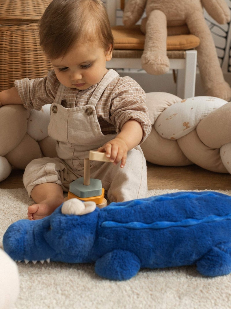 Grande Peluche Pour Bébé - Crocodile Bleu - Kiabi