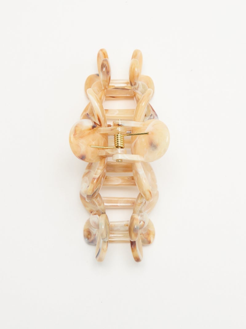 Grande pince à cheveux crabe Beige - Kiabi
