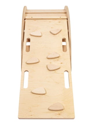 Grande Planche à Bascule pour Enfants Balance Board avec bois classique Ladder