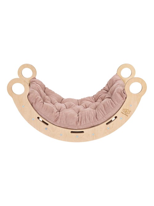 Grande Planche à Bascule pour Enfants classique en bois et échelle avec oreiller - Kiabi